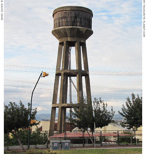 A water tower in the seaside village of Güzelcamli, Turkey at The Cheshire Cat Blog