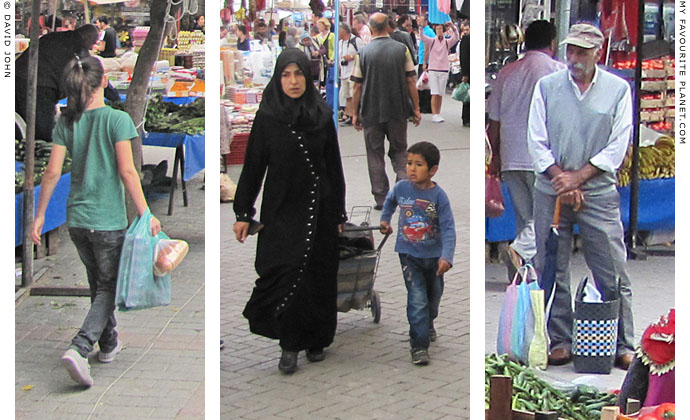 Shopping at the speed of light in Selcuk market, Turkey at The Cheshire Cat Blog