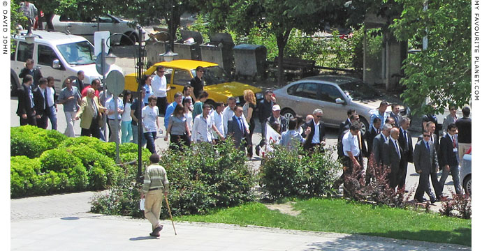 Rights and Equality Party supporters in Selcuk, Turkey at The Cheshire Cat Blog