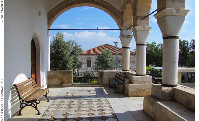 The porch of the mosque in Didyma, Aydin Province, Turkey at The Cheshire Cat Blog