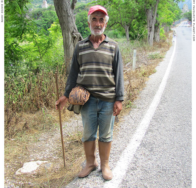 A Turkish cowherd in Ephesus, Selcuk at The Cheshire Cat Blog