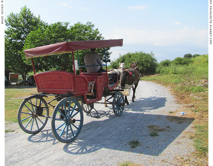 A horse-drawn carriage leaving Ephesus, Turkey at The Cheshire Cat Blog A horse-drawn carriage leaving Ephesus, Turkey at The Cheshire Cat Blog