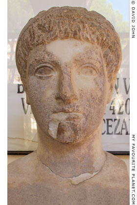 The head of a herm in the old Manisa Museum, Turkey