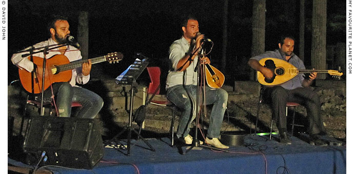 Traditional Cretan music at Pella, Greece at The Cheshire Cat Blog