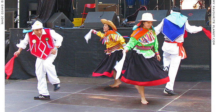 South American Indian dancers at The Cheshire Cat Blog