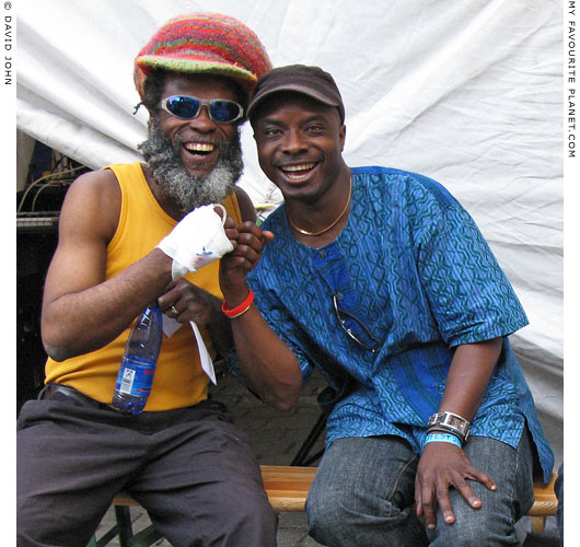 Musicians Foo Fanick and Akinola Famson at The Cheshire Cat Blog