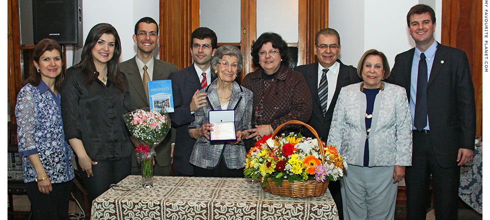 Despina Spyrídes Boabaid with members of her family at The Cheshire Cat Blog