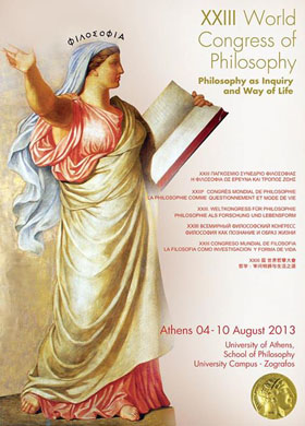 Poster for the 23rd World Congress of Philosophy in Athens