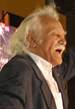 Greek politician and journalist Manolis Glezos at The Cheshire Cat Blog Greek politician and journalist Manolis Glezos at The Cheshire Cat Blog