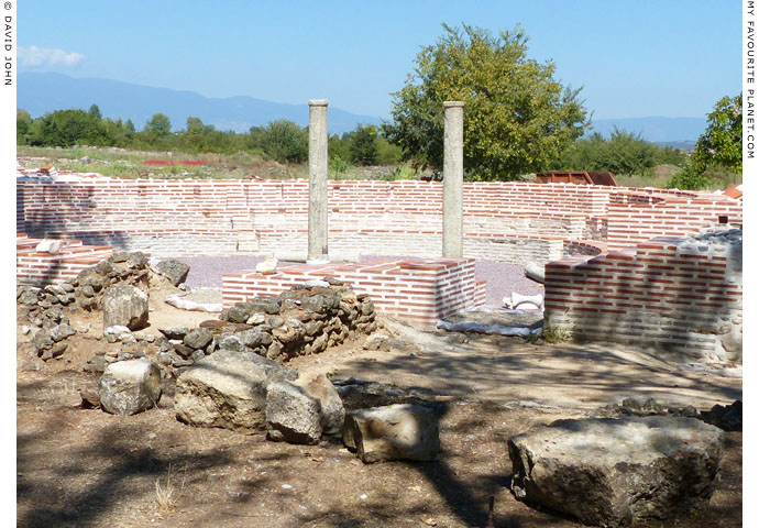 The odeion of the Great Baths complex, Dion Archaeological Park at The Cheshire Cat Blog