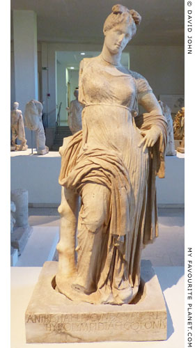 Statue of Aphrodite Hypolympiada, Dion Archaeological Museum at The Cheshire Cat Blog