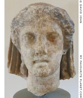 Head of Demeter from the sanctuary of Demeter, Dion, Macedonia, Greece at The Cheshire Cat Blog