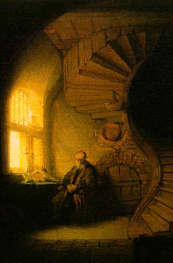The Philosopher in Meditation by Rembrandt van Rijn at The Mysterious Edwin Drood's Column