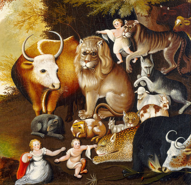 Peaceable Kingdom by Edward Hicks at the Mysterious Edwin Drood's Column