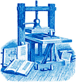 The printing press at the Mysterious Edwin Drood's Column The printing press at the Mysterious Edwin Drood's Column