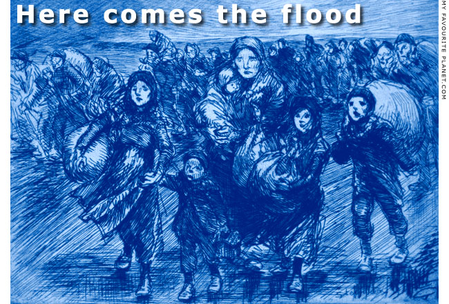 Here comes the flood at the Mysterious Edwin Drood's Column