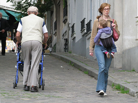 Three generations in Montmartre, Paris at My Favourite Planet