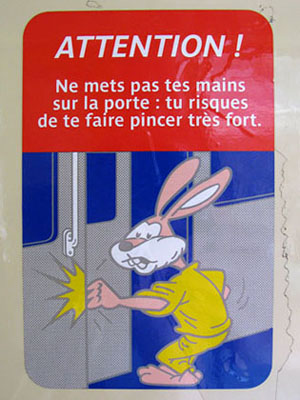 Paris Metro rabbit at My Favourite Planet