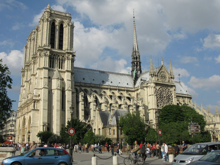 Notre Dame Cathedral from the Latin Quarter, Paris at My Favourite Planet