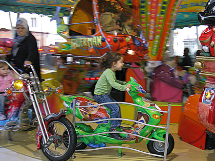 Children's carousel, Abbesses, Paris at My Favourite Planet