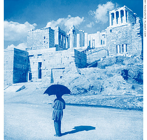 The entrance to the Athens Acropolis in 1905