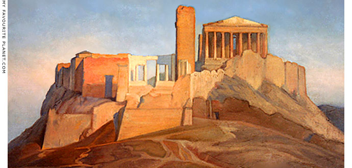 The Acropolis in the 1840s by Ingres at My Favourite Planet