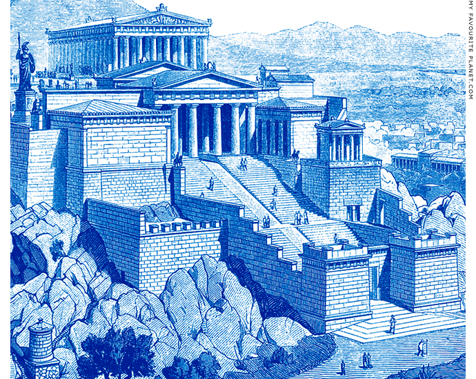 Reconstruction of the entrance to the Athenian Acropolis by Friedrich von Thiersch at My Favourite Planet Reconstruction of the entrance to the Athenian Acropolis by Friedrich von Thiersch at My Favourite Planet