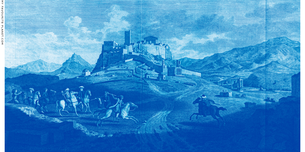 Painting of the Acropolis in the mid 18th century by James Stuart