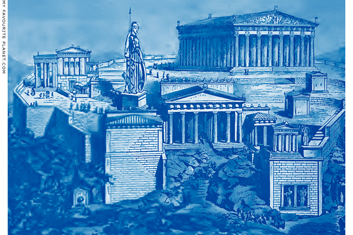 Reconstruction of the west side of the Acropolis, Athens at My Favourite Planet