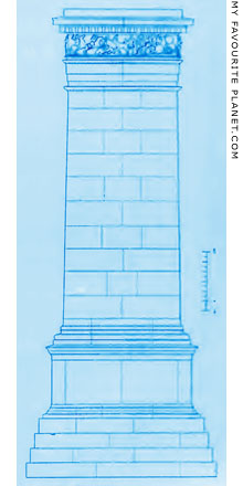 A reconstruction drawing of the Aemilius Paullus Monument, Delphi at My Favourite Planet