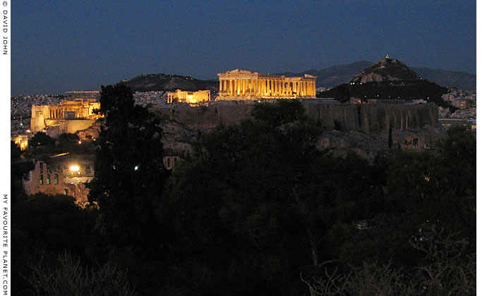 The Acropolis at night, Athens, Greece at My Favourite Planet