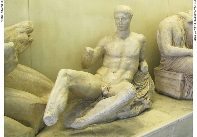 A cast of the sculpture of Dionysus from the east pediment of the Parthenon at My Favourite Planet