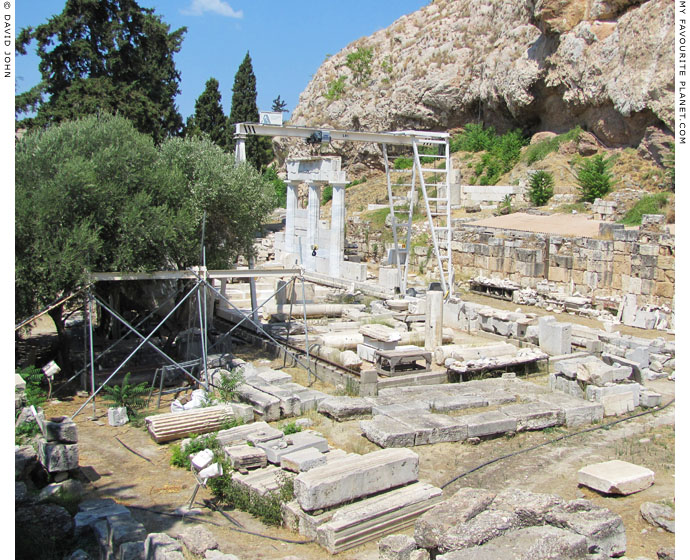 The Athens Asklepieion in 2013 during restoration at My Favourite Planet