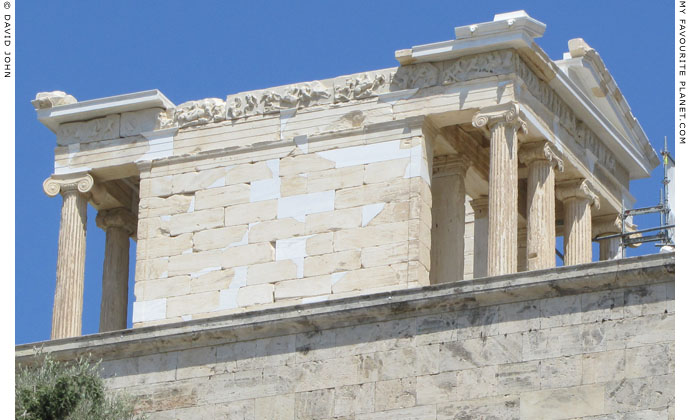 The south side of the Athena Nike Temple, the Acropolis, Athens, Greece at My Favourite Planet
