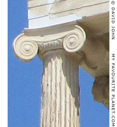 An Ionic column capital of the Athena Nike Temple, Acropolis, Athens, Greece at My Favourite Planet An Ionic column capital of the Athena Nike Temple, Acropolis, Athens, Greece at My Favourite Planet