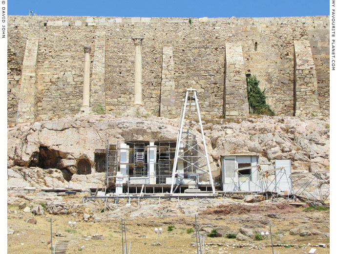 The Choragic Monument of Thrasyllos viewed from the Theatre of Dionysos, Acropolis, Athens, Greece at My Favourite Planet