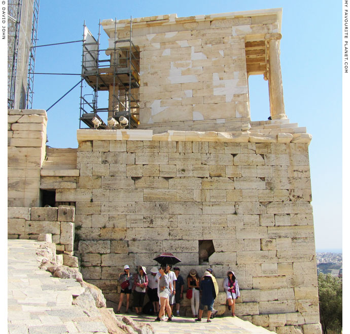 The Athena Nike Temple bastion, the Acropolis, Athens, Greece at My Favourite Planet The Athena Nike Temple bastion, the Acropolis, Athens, Greece at My Favourite Planet