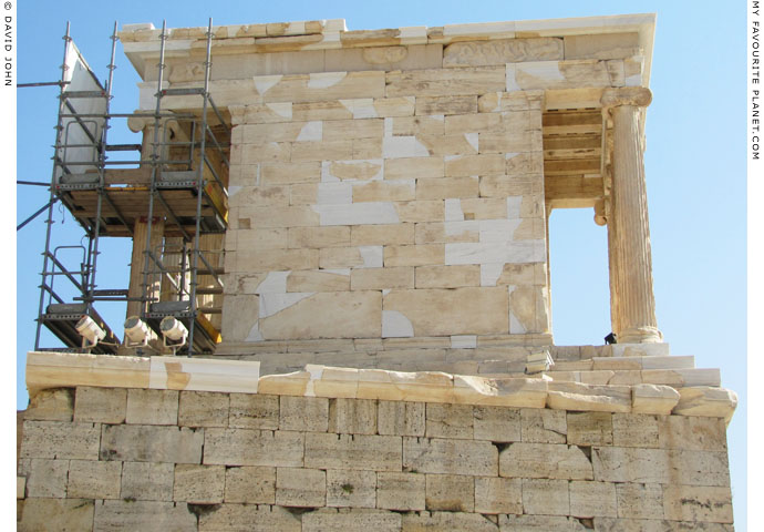 The north side of Athena Nike Temple, Acropolis, Athens, Greece at My Favourite Planet The north side of Athena Nike Temple, Acropolis, Athens, Greece at My Favourite Planet