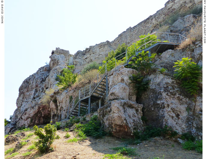 The stairway up to the Acropolis cave sanctuaries at My Favourite Planet