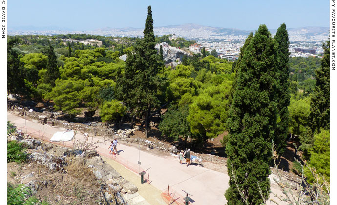 Part of the Peripatos, the circuit road around the Acropolis at My Favourite Planet