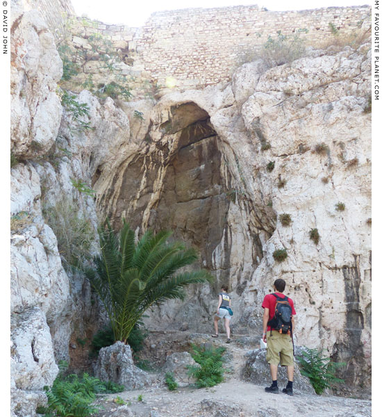 The Cave of Zeus Olympios on the north slope of the Acropolis at My Favourite Planet The Cave of Zeus Olympios on the north slope of the Acropolis at My Favourite Planet