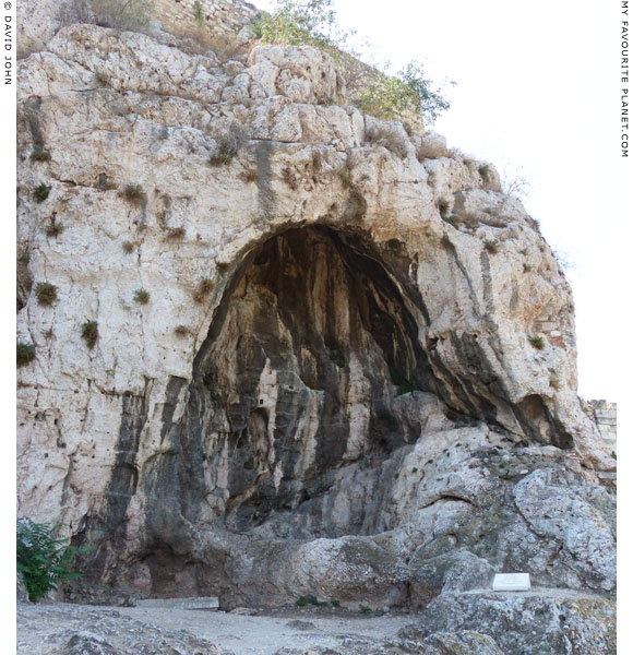 The Cave of Apollo Hypoakraios on the north slope of the Acropolis at My Favourite Planet