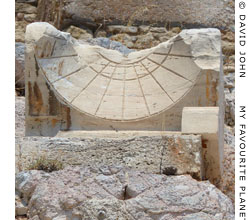 Sundial near the Monument of Thrasyllos, Acropolis, Athens Sundial near the Monument of Thrasyllos, Acropolis, Athens