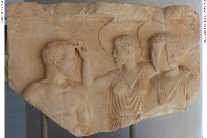 Relief of Athena, Nike and Herakles from the Athenian Acropolis at My Favourite Planet