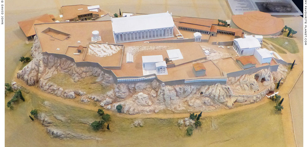 Model of the Acropolis in in the 2nd - 3rd century AD at My Favourite Planet