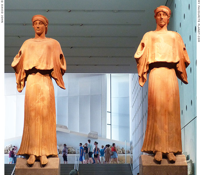 Two terracotta Nikes (or Nikai) from the South Slope of the Acropolis at My Favourite Planet