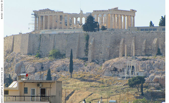 The Parthenon and the south walls of the Acropolis The Parthenon and the south walls of the Acropolis