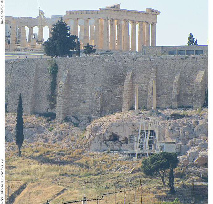 The Choragic Monument of Thrasyllos below the Parthenon