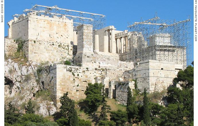 The gate to the Klepsydra, the Acropolis, Athens, Greece at My Favourite Planet