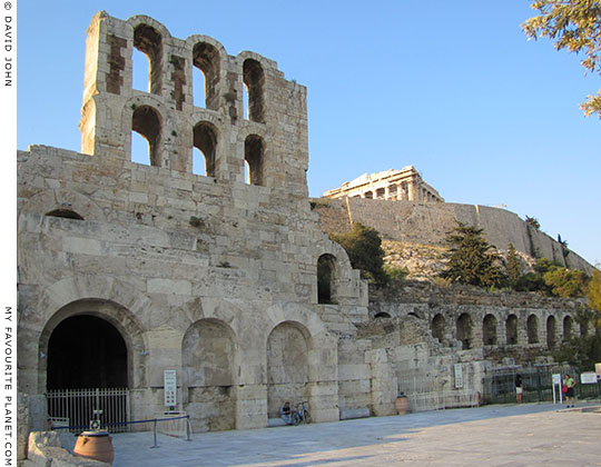 The Odeion of Herodes Atticus and the Stoa of Eumenes, Athens, Greece at My Favourite Planet